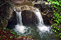 Водопад Два Брата, река Кучук-Кара-Су, Крым, http://cliffhang.narod.ru
